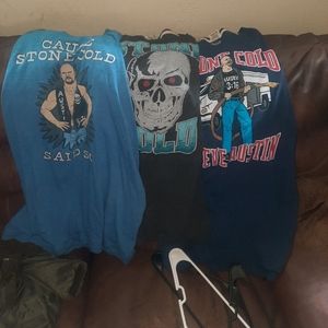 3 stone cold steve Austin shirts